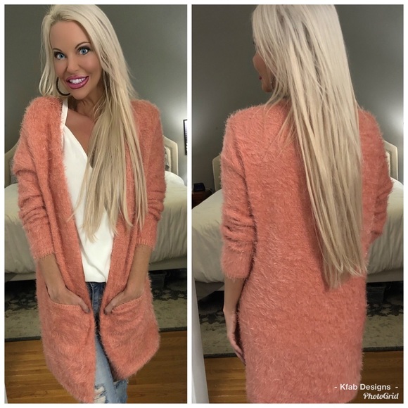 Sweaters - ❤️LAST! The Softest! Peach 🍑 Cardigan Sweater!